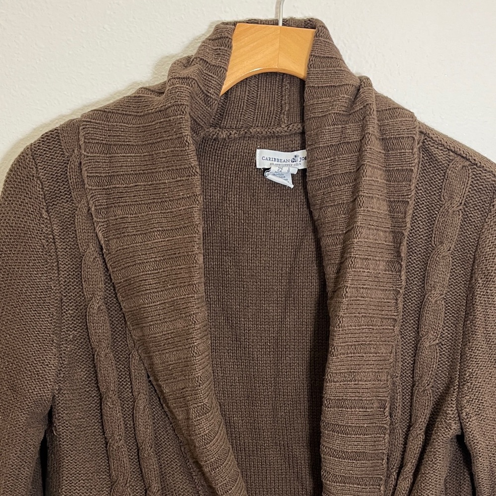 Caribbean Joe Brown Knit Cardigan - Picture 2 of 7